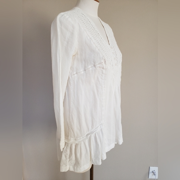 Free People Embroidered Peasant Tunic Top - Picture 6 of 8